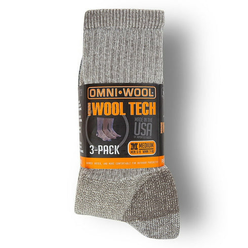 Omniwool 3-Pack Wool Tech Hiking Sock