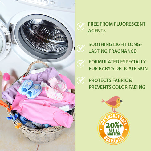 WBM Baby Care Baby Laundry Detergent Liquid Soap, 35.2 fl oz