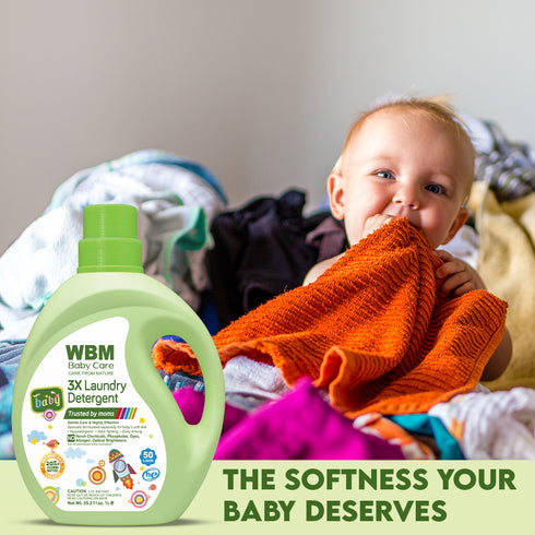 WBM Baby Care Baby Laundry Detergent Liquid Soap, 35.2 fl oz
