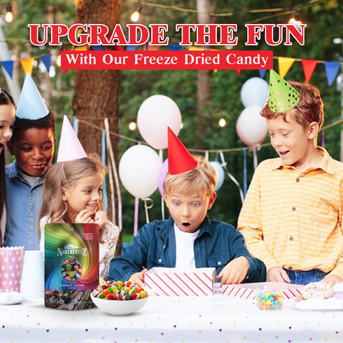 NORTHLANDZ Freeze Dried Candy | RAINBOW CRUNCH SOUR - 10 Bags