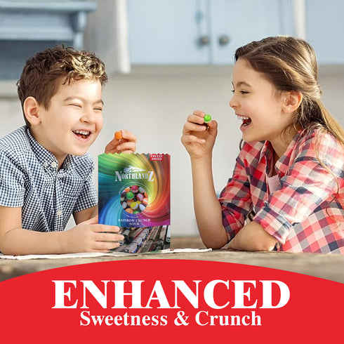 NORTHLANDZ Freeze Dried Candy | RAINBOW CRUNCH SOUR - 10 Bags