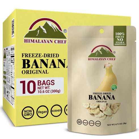 Himalayan Chef Freeze-Dried Banana Crisp - 10 Bags