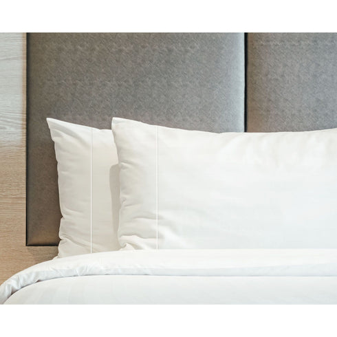 Supreme Elegance 1000TC CVC Satin 6 Pc. King Size Sheet Set - White