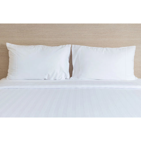 Supreme Elegance 1000TC CVC Satin 6 Pc. King Size Sheet Set - White