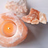 Himalayan Glow Natural Salt Candle Holder – Hand-Carved Pink Himalayan Salt for Home Décor
