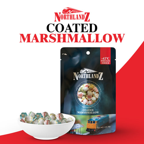 NORTHLANDZ Freeze Dried Candy, COATED MARSHMALLOW - 10 Bags