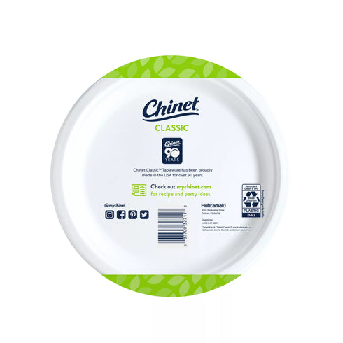 Chinet Classic 10" Dinner Plates, 165 ct.