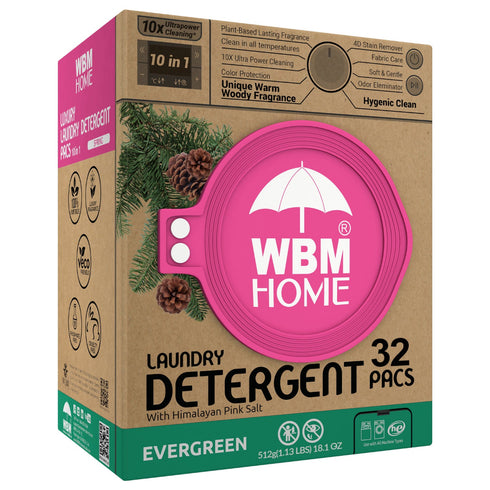WBM Laundry Detergent Pods | Luxury Ever Green Scent