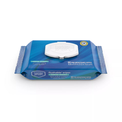 Berkley Jensen Fresh Scent Flushable Wipes, 9 pk.