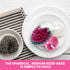 3 Count WBM Dish Scrubber with Soap Dispenser, Non-Slip Good Grip, Kitchen Brush