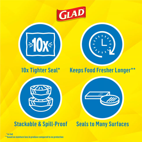 Glad Press ‘N Seal Food Plastic Wrap, 2 pk./140 sq. ft.