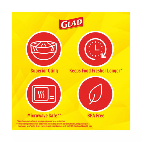 Glad Cling 'N Seal Plastic Food Wrap, 2 pk./400 sq. ft.