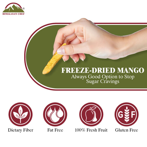 Himalayan Chef Freeze-Dried Mango Crisp - 10 Bags