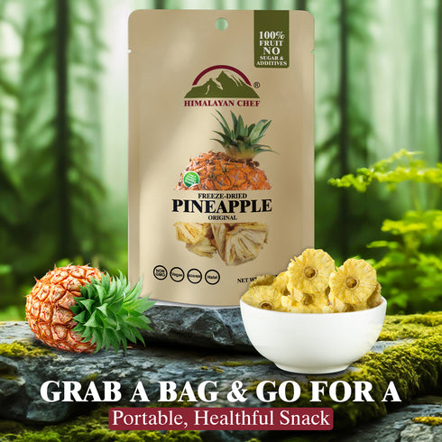 Himalayan Chef Freeze-Dried Pineapple Crisp - 10 Bags