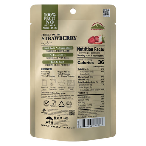 Himalayan Chef Freeze-Dried Strawberry Crisp - 10 Bags
