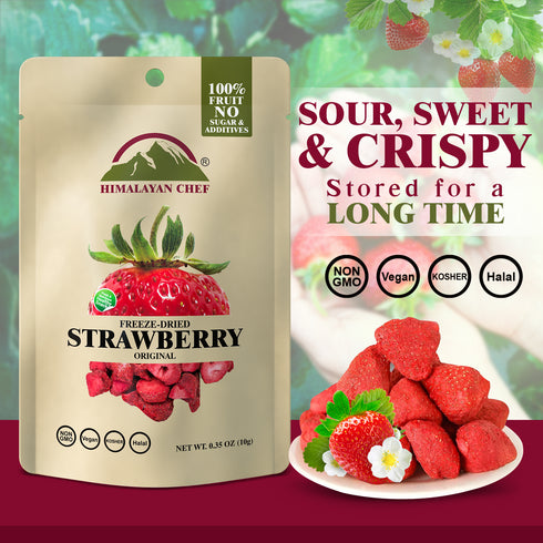 Himalayan Chef Freeze-Dried Strawberry Crisp - 10 Bags