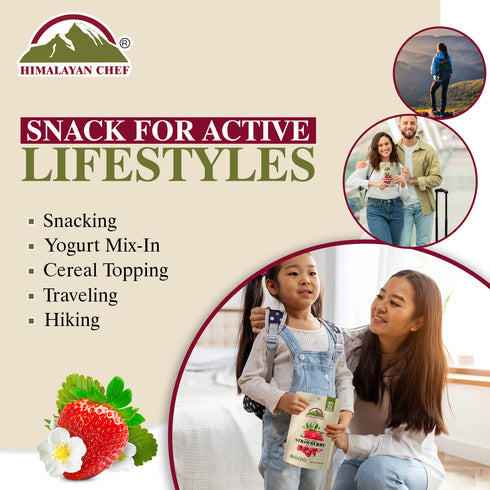 Himalayan Chef Freeze-Dried Strawberry Crisp - 10 Bags