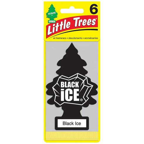 Little Tree Black Ice Air Fresheners, 6 pk.