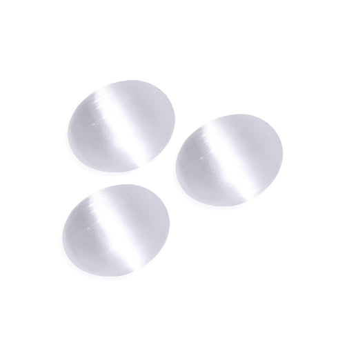 Selenite Crystal Palm Stone - 3 Pcs | HIMALAYAN GLOW
