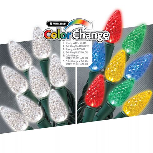 Sylvania Staylit LED 6-fun C6 Light Set 100 ct.