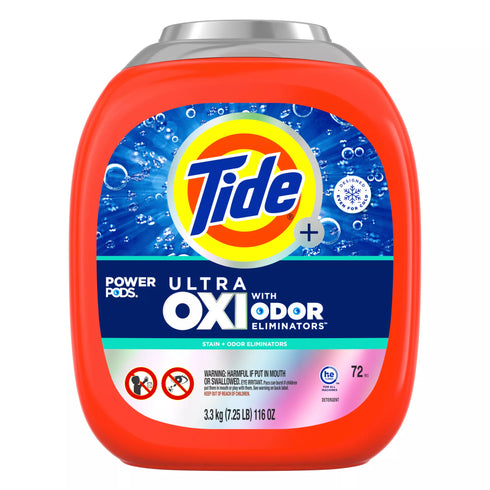 Tide Ultra OXI Power PODS with Odor Eliminators - Original Scent, 72 ct.