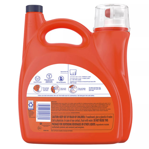 Tide + Ultra Downy Liquid Laundry Detergent - April Fresh, 115 loads/147 oz.