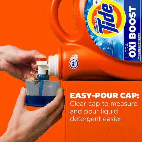 Tide Ultra Oxi Boost Liquid Laundry Detergent - Advanced Clean, 115 loads/147 oz.
