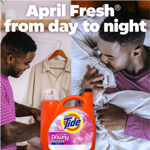 Tide + Ultra Downy Liquid Laundry Detergent - April Fresh, 115 loads/147 oz.