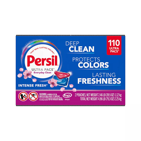 Persil Ultra Pacs Everyday Clean Laundry Detergent - Intense Fresh, 110 ct