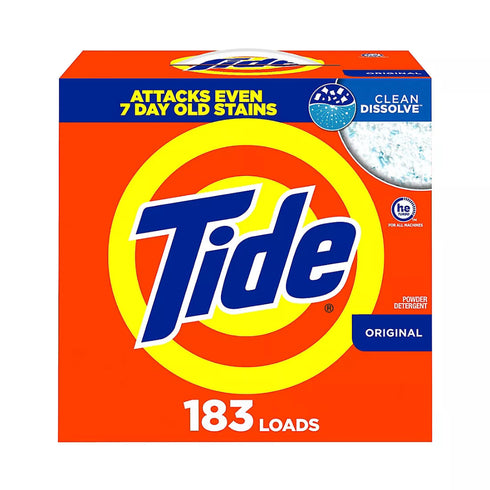 Tide Powder Laundry Detergent - Original Scent, 183 loads/209 oz.