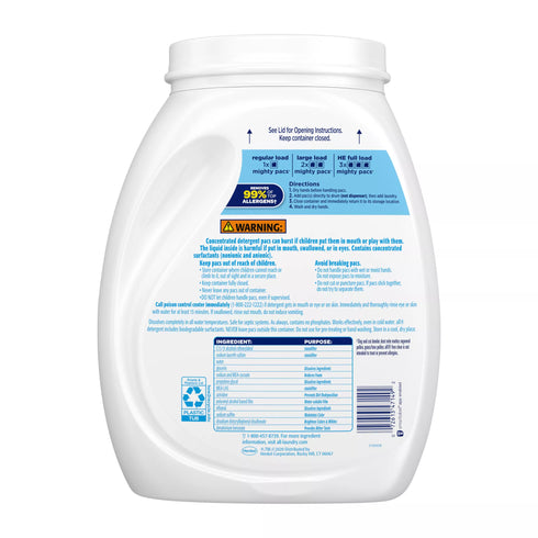 all Free & Clear Mighty Pacs Laundry Detergent, 134 ct.