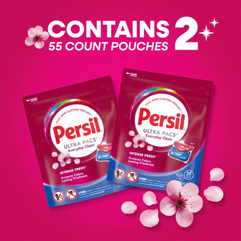 Persil Ultra Pacs Everyday Clean Laundry Detergent - Intense Fresh, 110 ct
