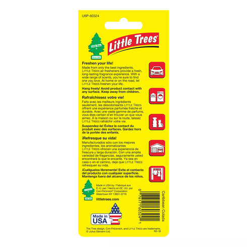 Little Tree Caribbean Colada Air Fresheners, 6 pk.