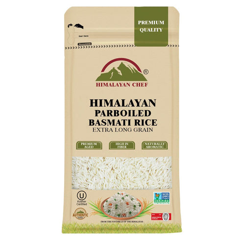 HIMALAYAN CHEF Parboiled Basmati Rice Long Grain | 2 lbs
