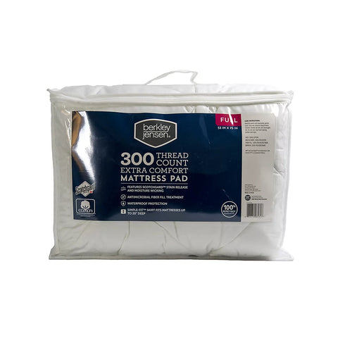 Berkley Jensen Extra Comfort Waterproof Full-Size Mattress Pad
