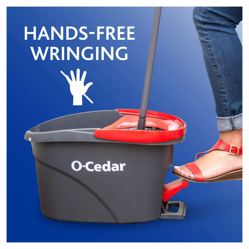 O-Cedar EasyWring Spin Mop and Bucket + Bonus Refills