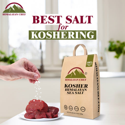 Himalayan Chef Kosher Sea Salt - 5 lbs Bag | Pack of 3