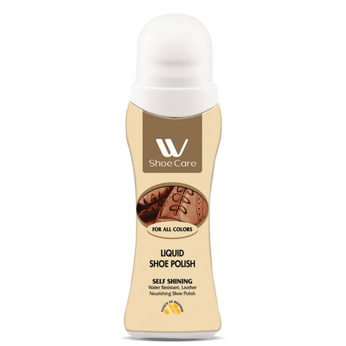 WBM Liquid Shoe Polish – Neutral, 2.53 oz | Quick Shine & Protection for All Shoe Colors