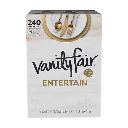 Vanity Fair Entertain Paper Napkins, 240 ct.