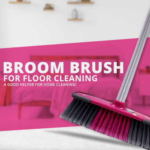 WBM Home Broom Brush Head – Replacement Brush Head Without Handle for All Floor Types