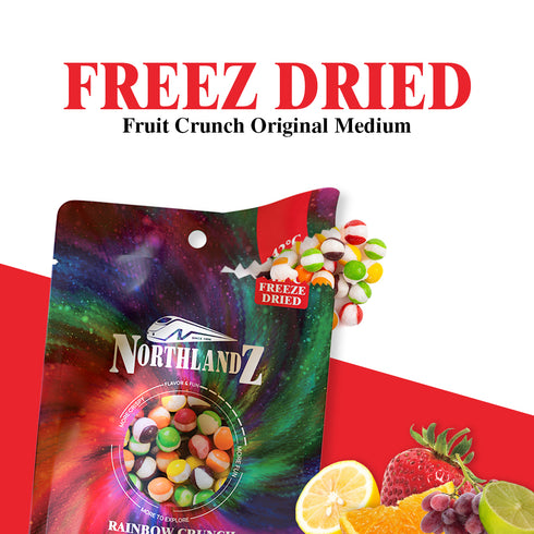 NORTHLANDZ Freeze Dried Candy | RAINBOW CRUNCH ORIGINAL - 10 Bags