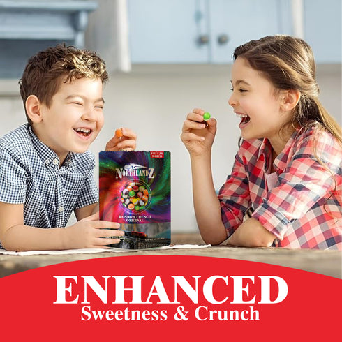 NORTHLANDZ Freeze Dried Candy | RAINBOW CRUNCH ORIGINAL - 10 Bags