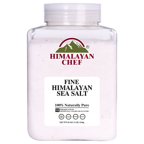 Himalayan Chef Sea Salt Fine Grain, 5 lbs Jar