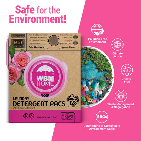 WBM Laundry Detergent Pods | Luxury Rose Scent