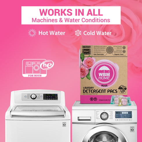 WBM Laundry Detergent Pods | Luxury Rose Scent