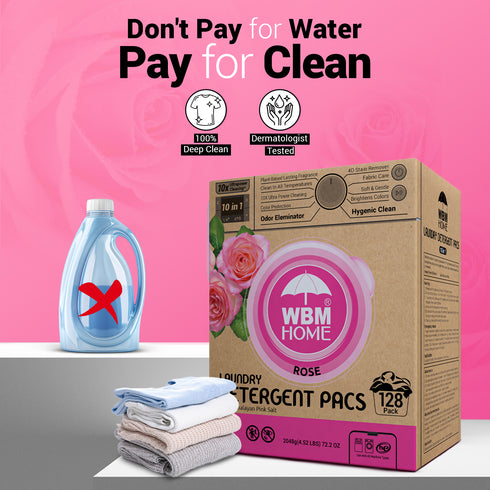 WBM Laundry Detergent Pods | Luxury Rose Scent