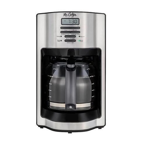 Mr. Coffee 12-Cup Programmable Coffee Maker with Rapid Brew System - Stainless Steel