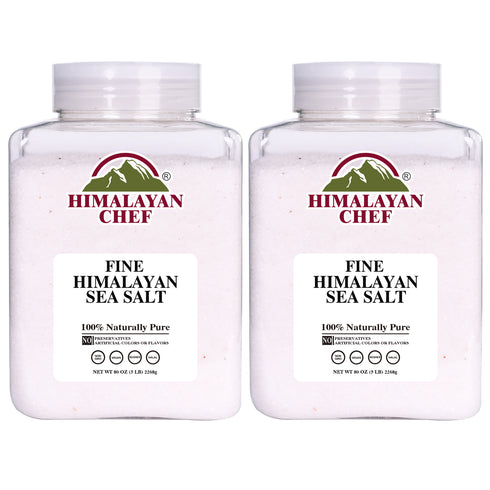 Himalayan Chef Sea Salt Fine Grain, 5 lbs Jar