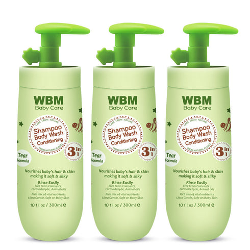 3-in-1 Baby Shampoo, Conditioner & Body Wash - 3 Pack | WBM Baby Care