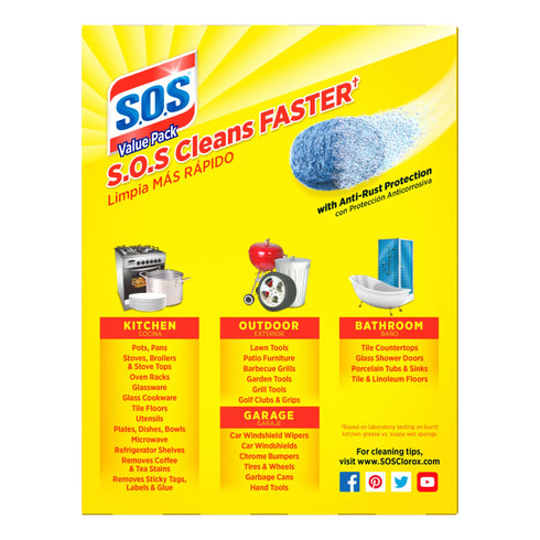 S.O.S. Steel Wool Soap Pads, 50 ct.